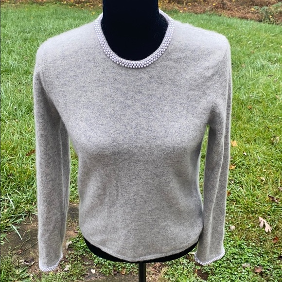 ❤️SOLD❤️ Charter Club Sweater 💯 % Cashmere Sz M - Picture 3 of 9